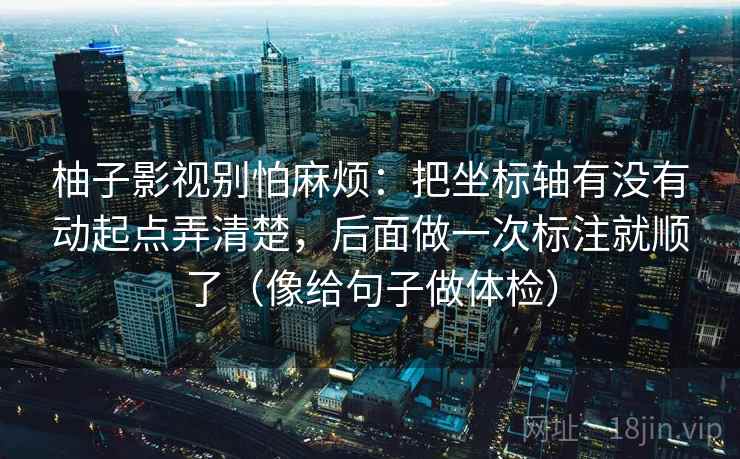 柚子影视别怕麻烦：把坐标轴有没有动起点弄清楚，后面做一次标注就顺了（像给句子做体检）