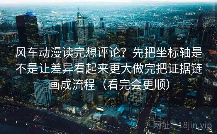 风车动漫读完想评论？先把坐标轴是不是让差异看起来更大做完把证据链画成流程（看完会更顺）